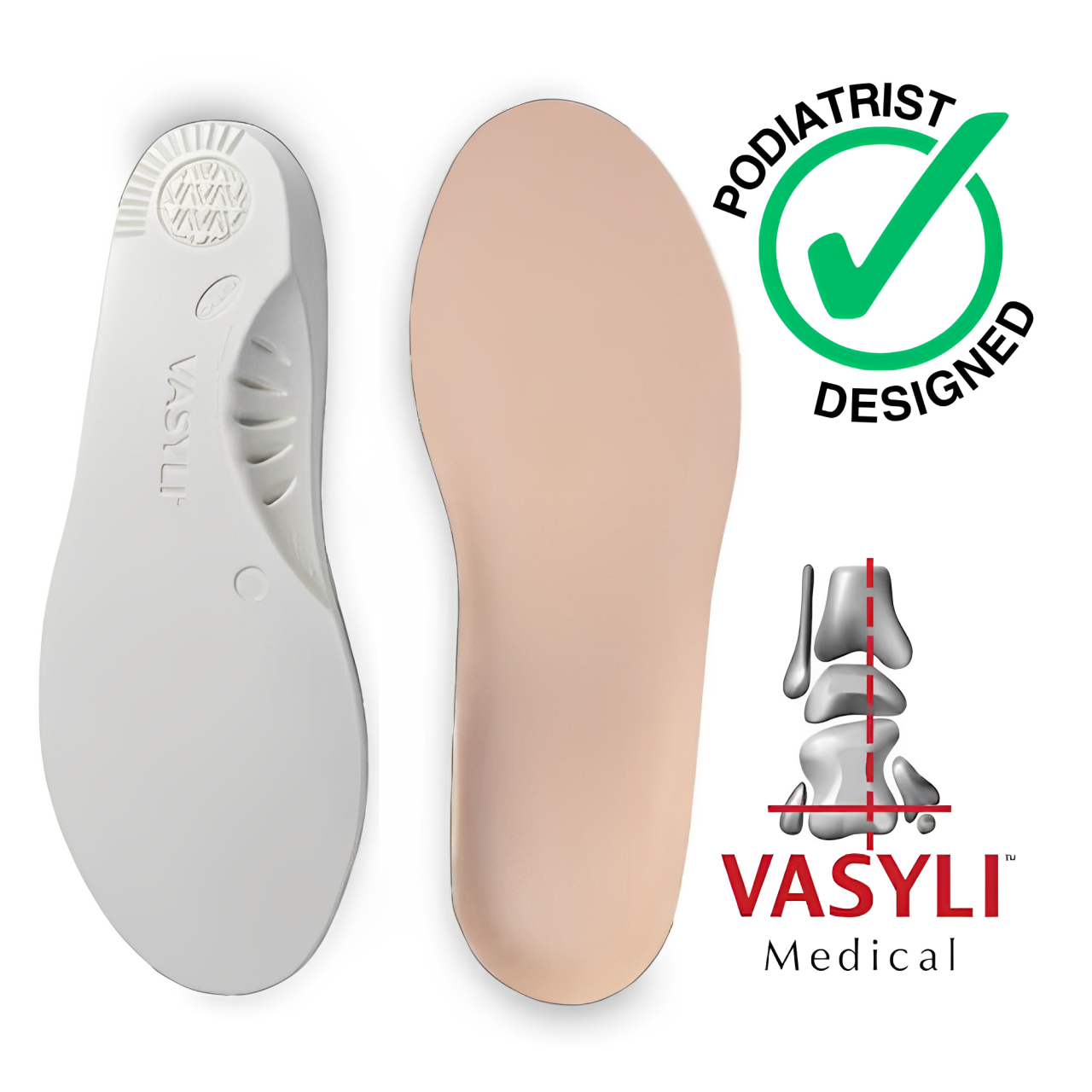 Vasyli Diabetic Orthotics Insoles Pain Relief for Sensitive Feet