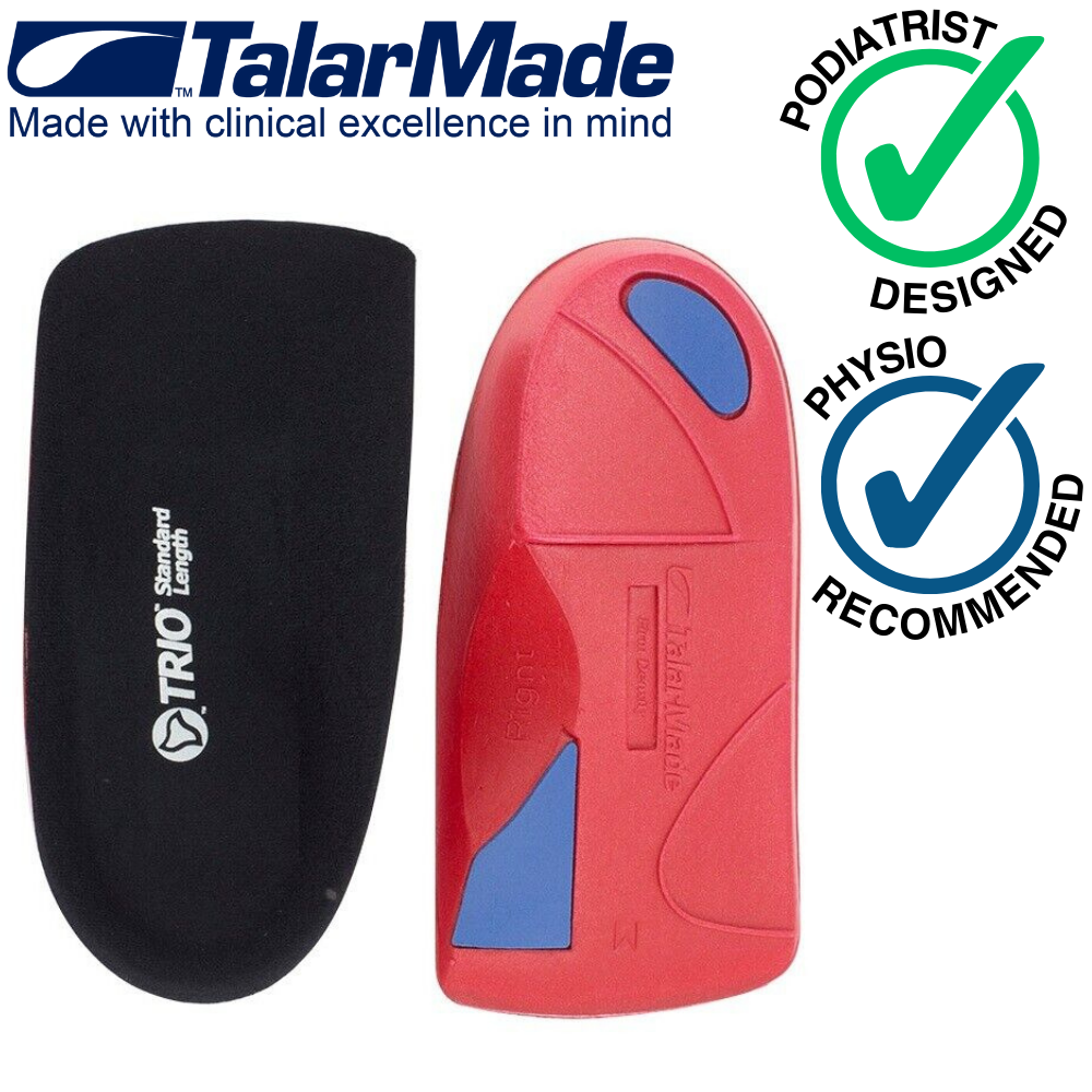 Talarmade Trio Red Firm 3/4 Length Orthotics