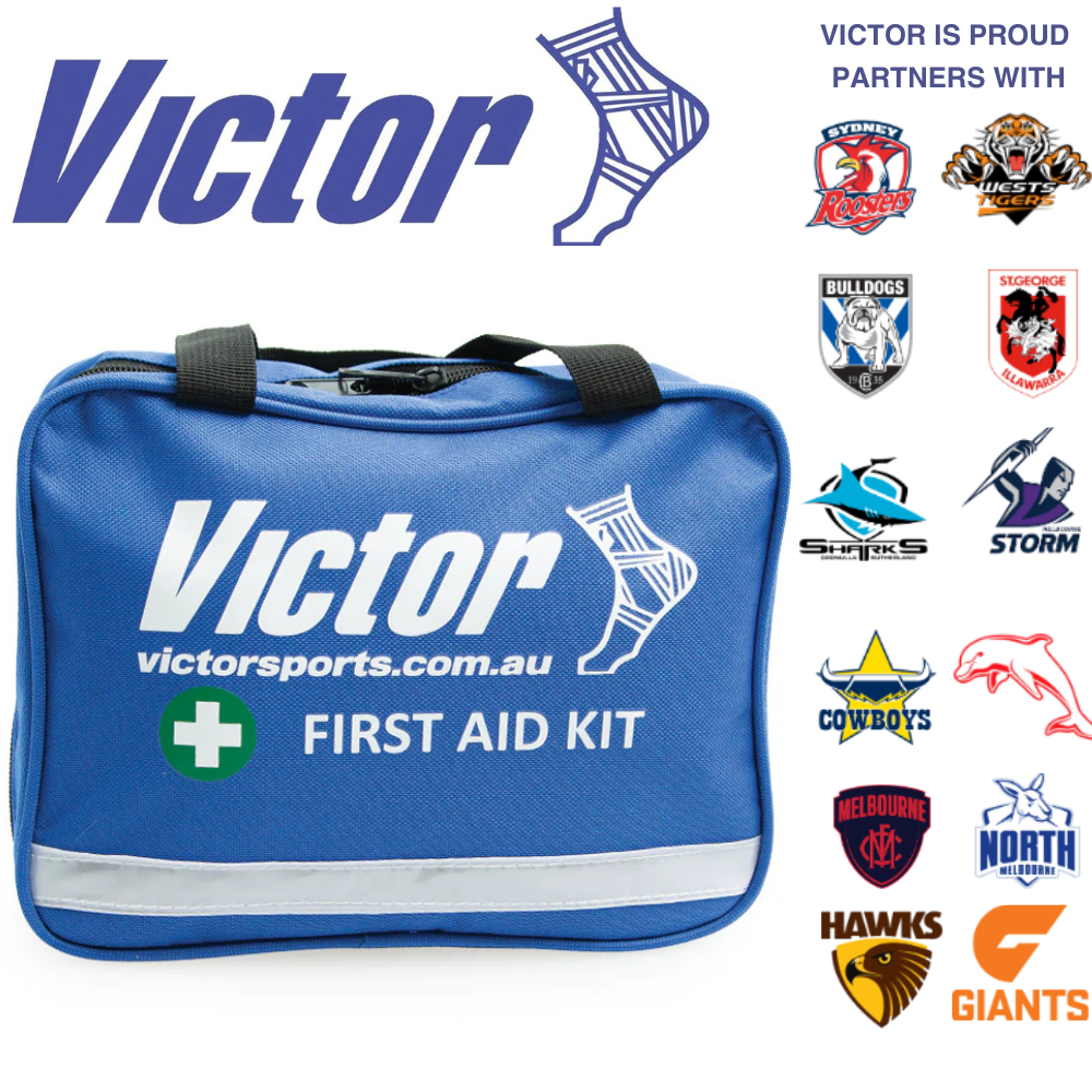 Compact First Aid Kit for Sports Clubs, Teams & Office - Minor to Moderate Injury Treatment