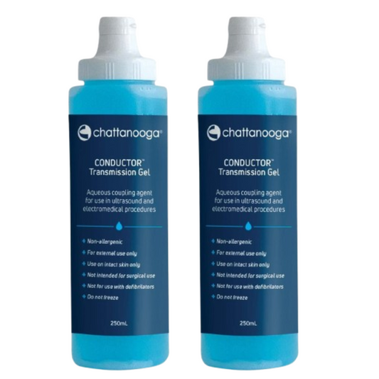 2 x Ultrasound Gel 250mL Conductive Gel Lubricating Tens Machine ECG EEG Transmission Squeeze Bottle