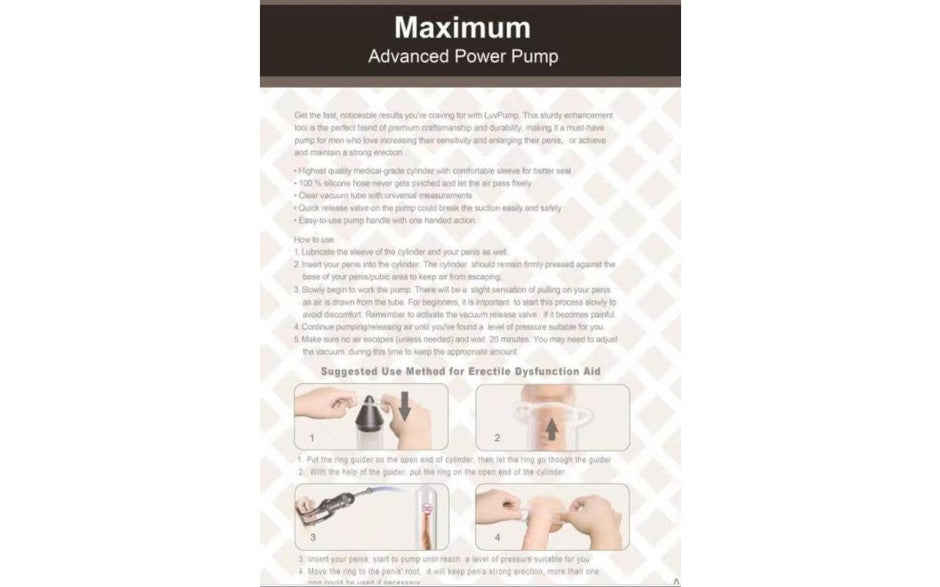 Penis Pump Maximum ED AID