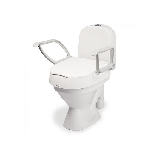 Etac Cloo Toilet Raiser with Adjustable Heights and Detachable Armrests - Ideal for Seniors & Mobility Needs