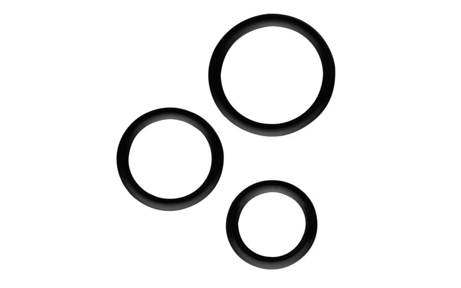 Magnum Force Cock Ring Set Black