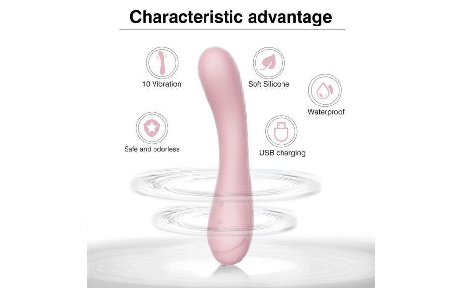 Maya Curve Silicone Vibrator Pink