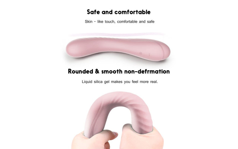 Maya Curve Silicone Vibrator Pink
