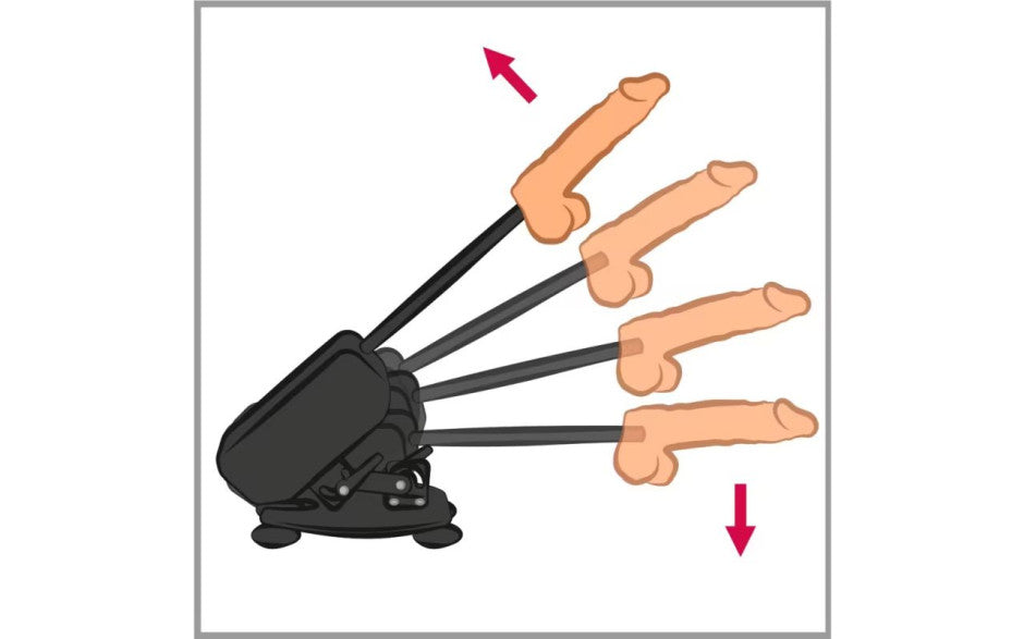 Deluxe Sex Machine with Remote Control and Accessories