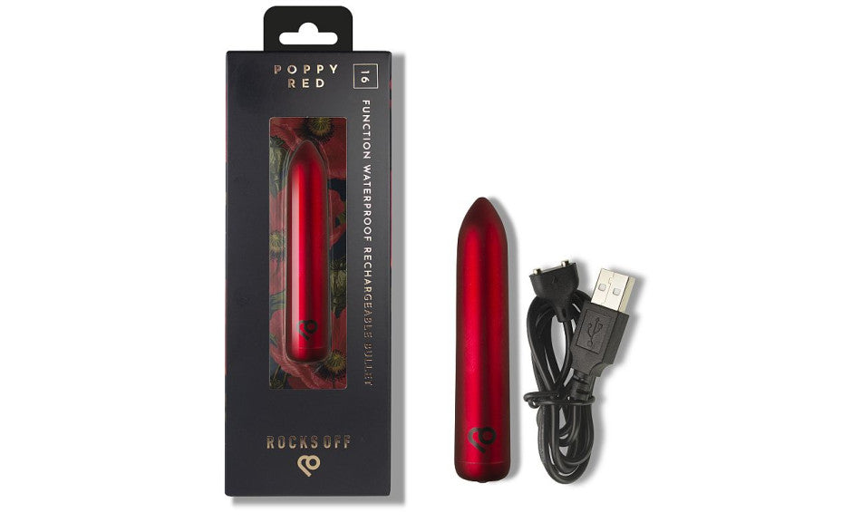 Poppy Red Rechargeable Bullet