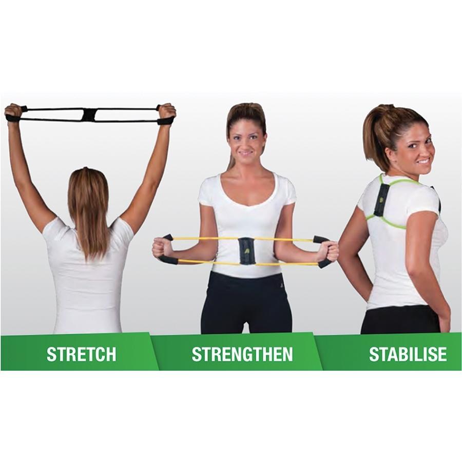 Posture Medic - Posture Corrector, Back Brace & Exercise Band for Better Posture & Core Strength