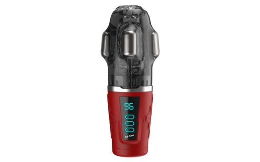 Hypershaker Automatic App Controlled LCD Masturbator Red