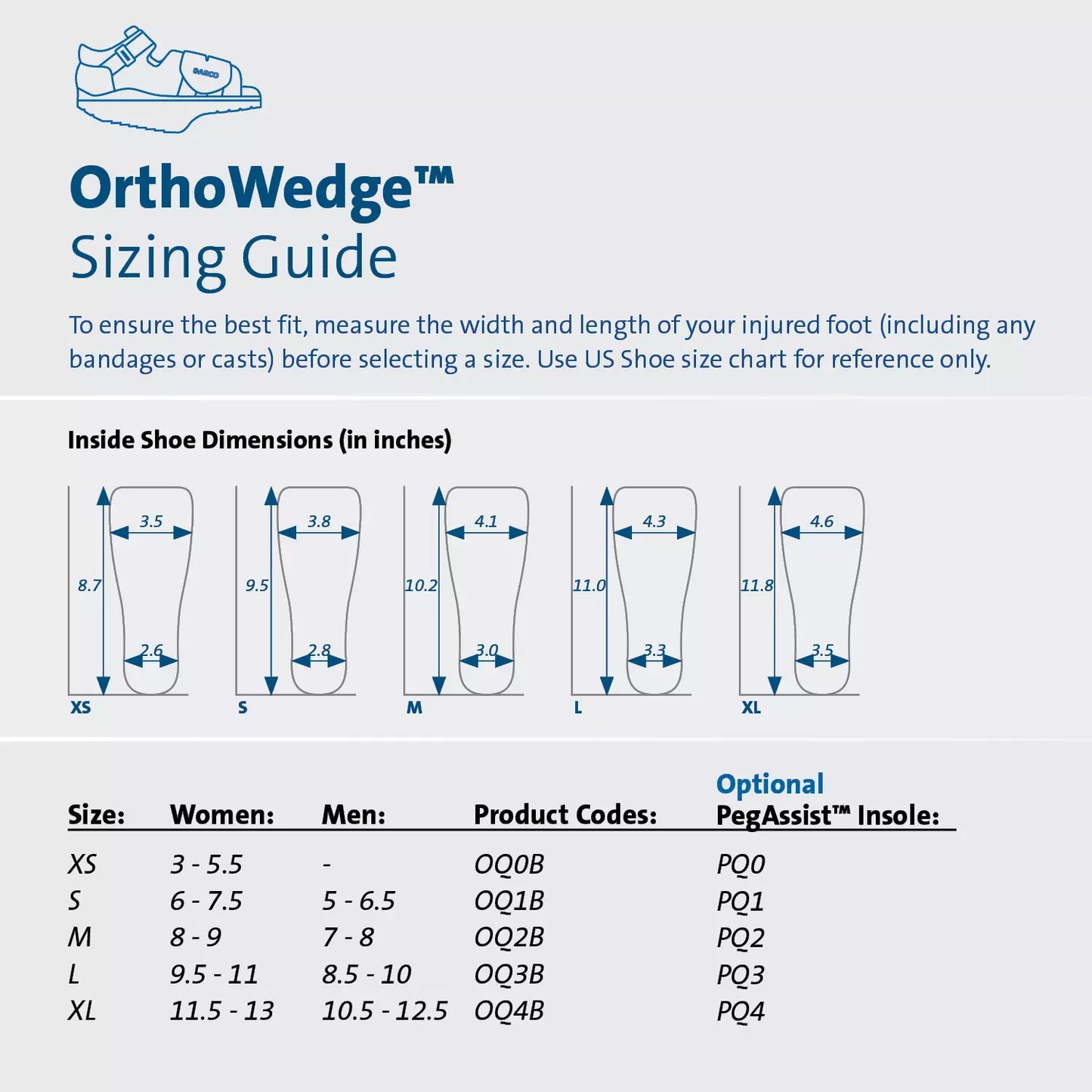 OrthoWedge Off Loading Shoe