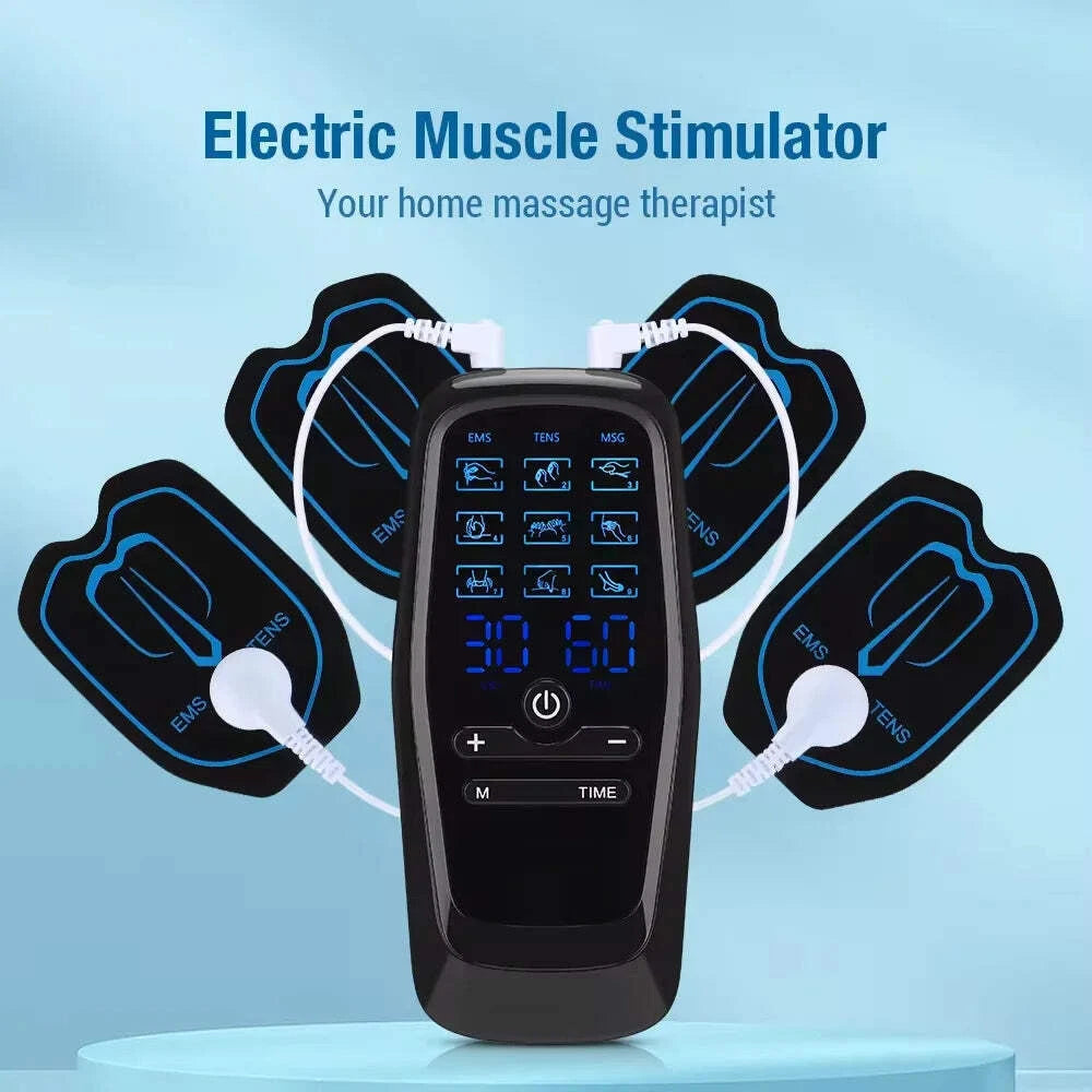 TENS Machine - Pain Relief & Muscle Recovery Device Rechargeable Portable Physio Massager