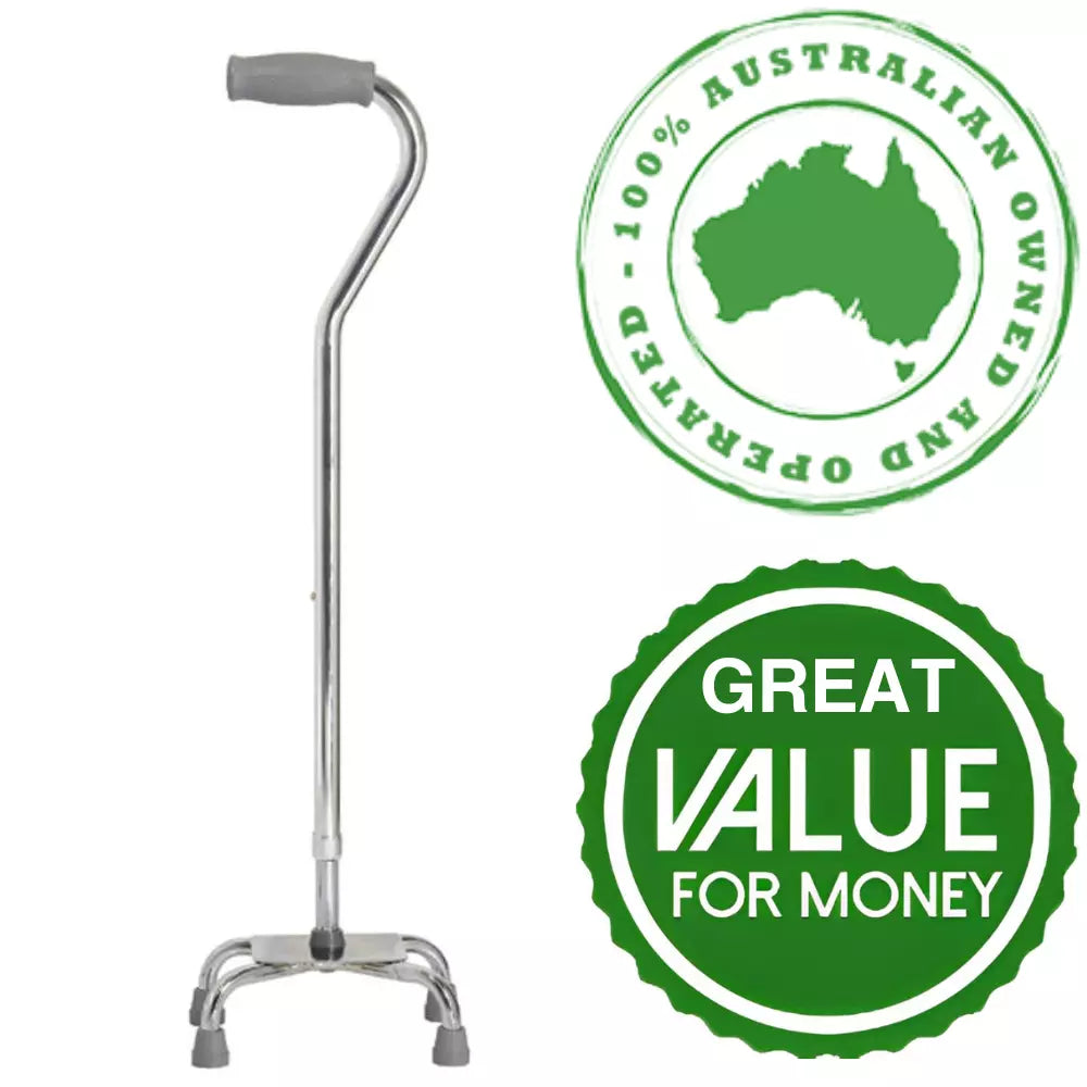 Quad Cane Stick Walking Mobility Aids For Elderly Small Base
