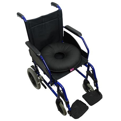 Round donut cushion with waterproof cover for seating comfort