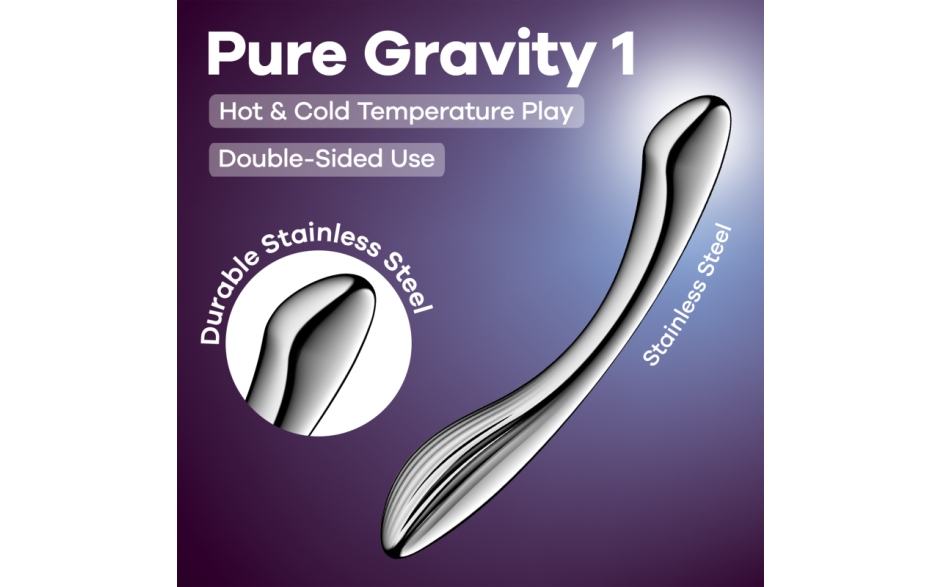 Satisfyer Pure Gravity 1 Metal Dildo