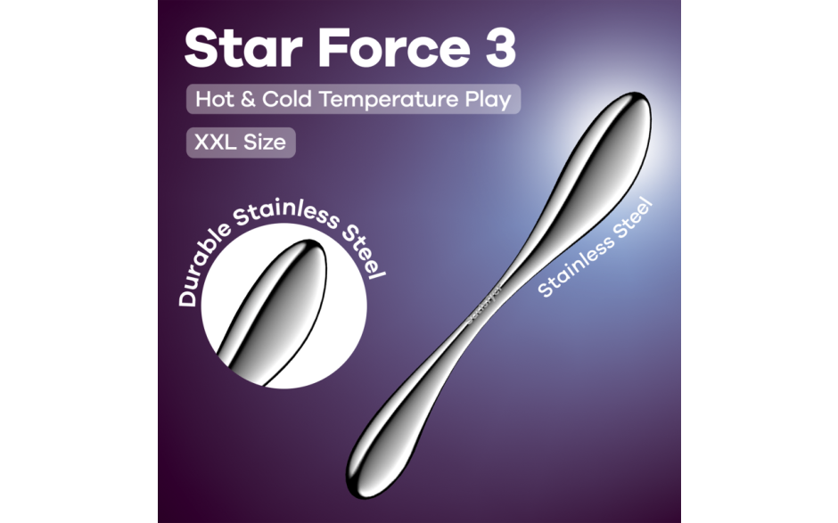 Satisfyer Star Force 3 Metal Dildo