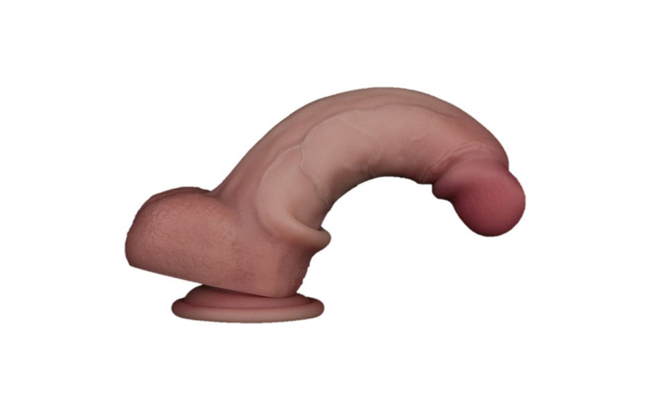 Sliding Skin Pro Dual Layer Silicone Dong 8in