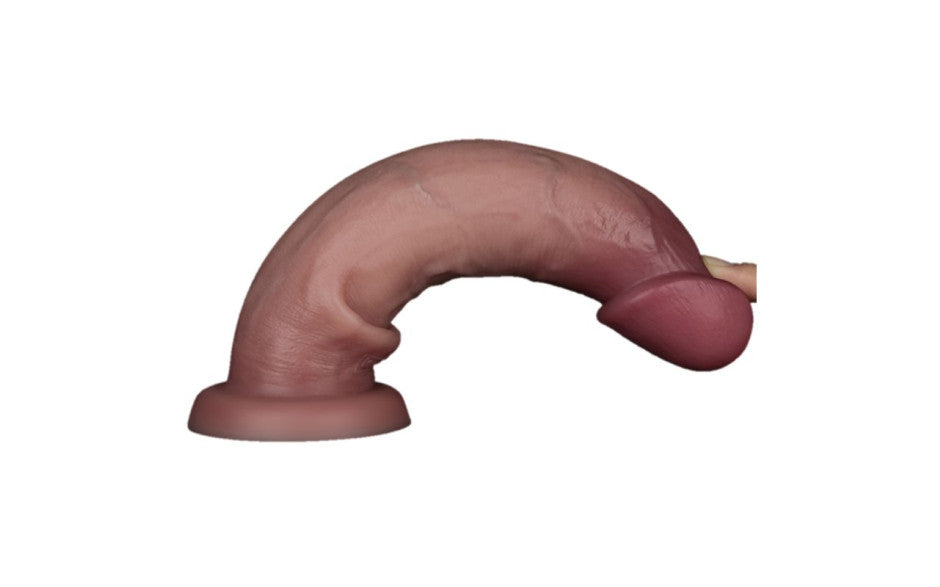 Sliding Skin Pro Dual Layer Silicone Dong 9in