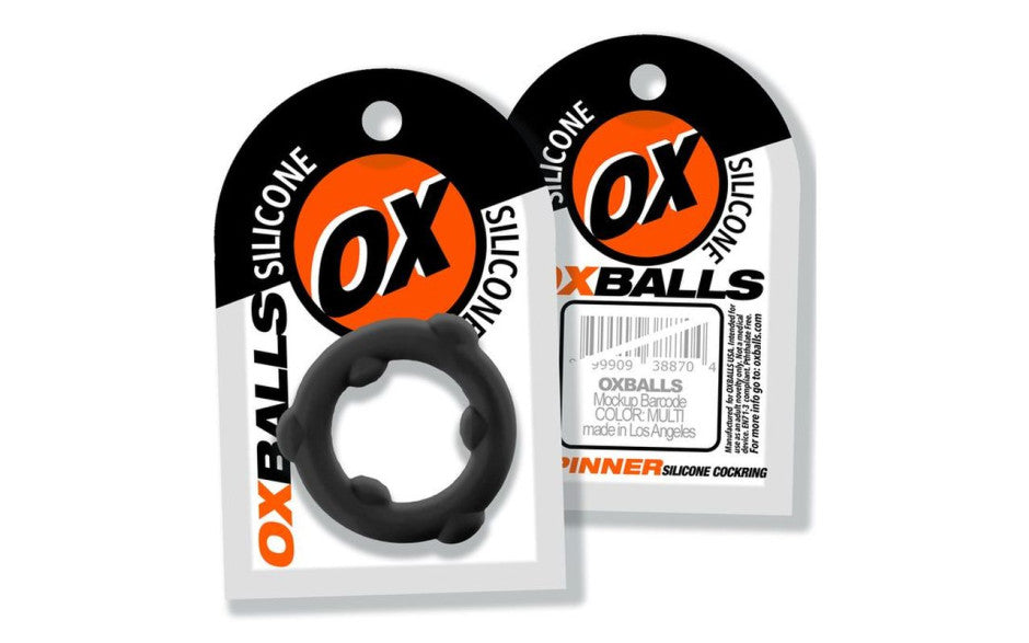 Spinner Silicone Ring Black