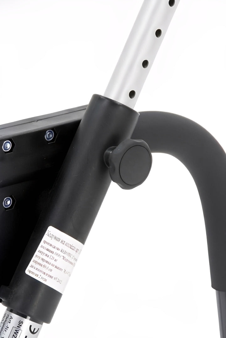 Rollator - Adjustable, Foldable Walking Frame with Non-Slip Grips, Aluminium Finish