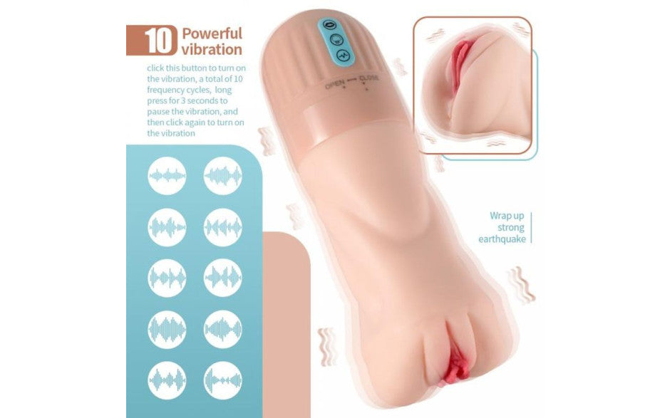 Suctroker Dual Density Vibrating Sucking Vaginal Masturbator V2.0
