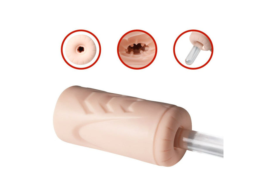 Suctroker Dual Density Vibrating Sucking Vaginal Masturbator V1