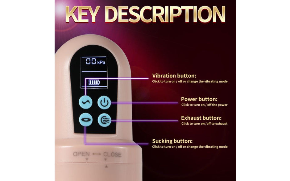 Suctroker Dual Density Vibrating Sucking Vaginal Masturbator V3