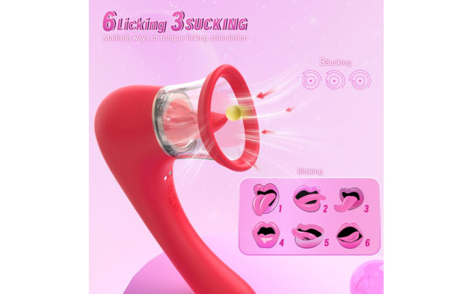 Trumpet 3-in-1 Sucking Licking Vibrating Vaginal Stimulator