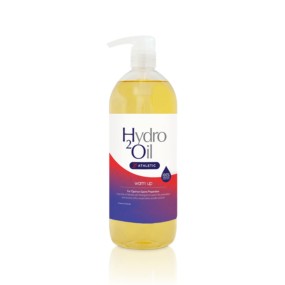 Hydro 2 Oil Massage Oil Warm Up – Warming Wintergreen Sports Oil for Muscle Preparation & Recovery